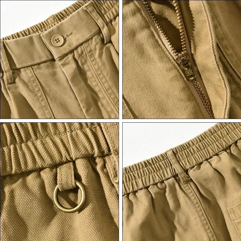 Casual Loose Cotton Cargo Pants Men Big Pockets Vintage Joggers Men Trousers Streetwear4