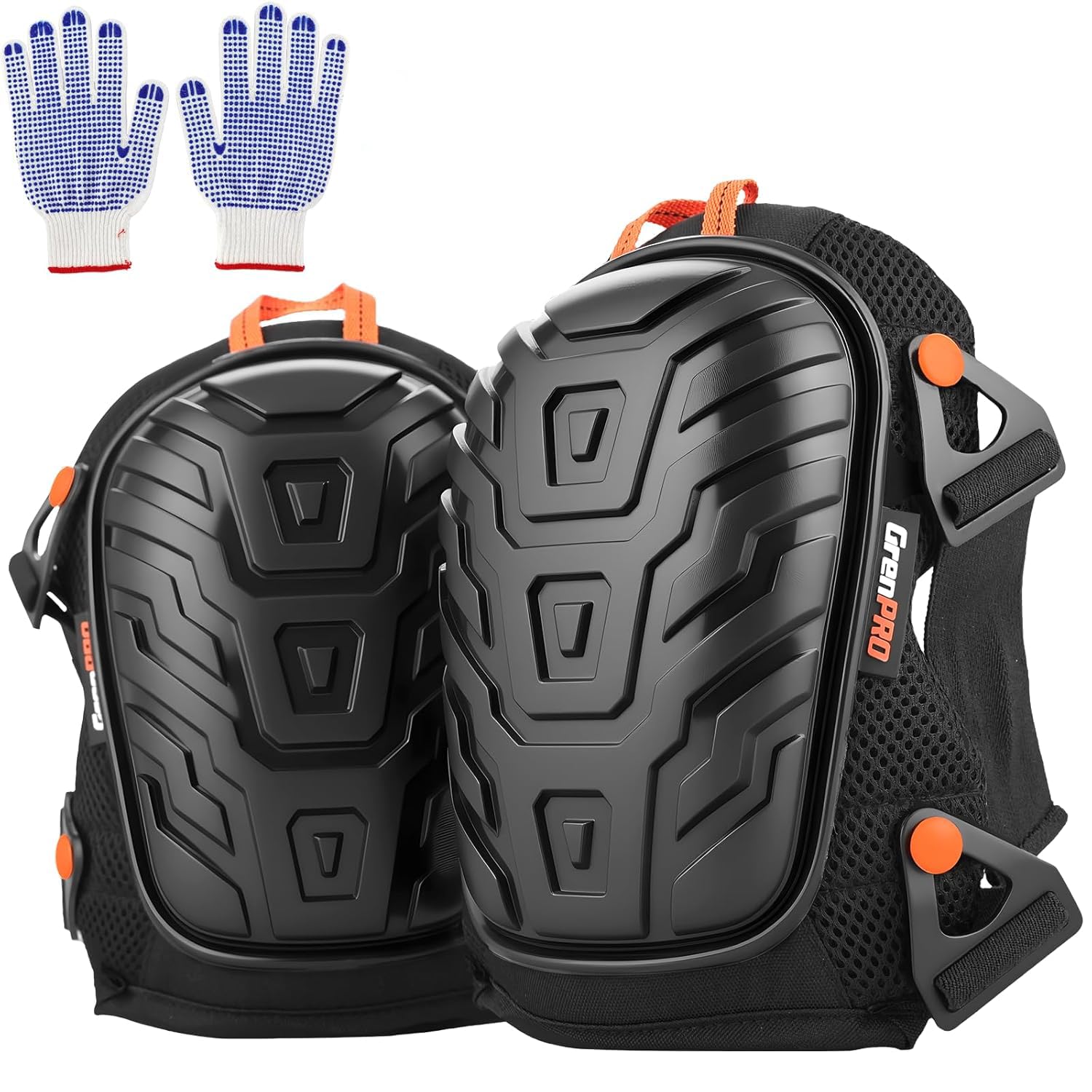 GRENPRO Knee Pads - Heavy Duty Construction Protection -10