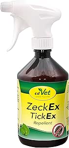 cdVet ZeckEx Zeckenabwehr-Spray 500 ml - Sofortschutz mit Langzeitwirkung für Mensch und Tier, natürliches Zeckenmittel ohne synthetische Zusatzstoffe, dermatologisch getestet