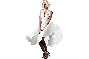 Marilyn Monroe Costume Fancy Dress Sexy One Shoulder Ruched Dress for Women