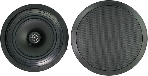 Miniatura 6 de Rockville Amplificador de 6 zonas 70v+(8) altavoces de techo negros de 2 vías de 8 "4 restaurantes