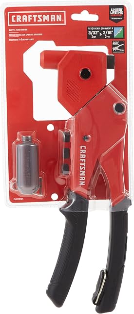 CRAFTSMAN Ferramenta de rebite pop, pistola de cabeça giratória (CMHT82674)