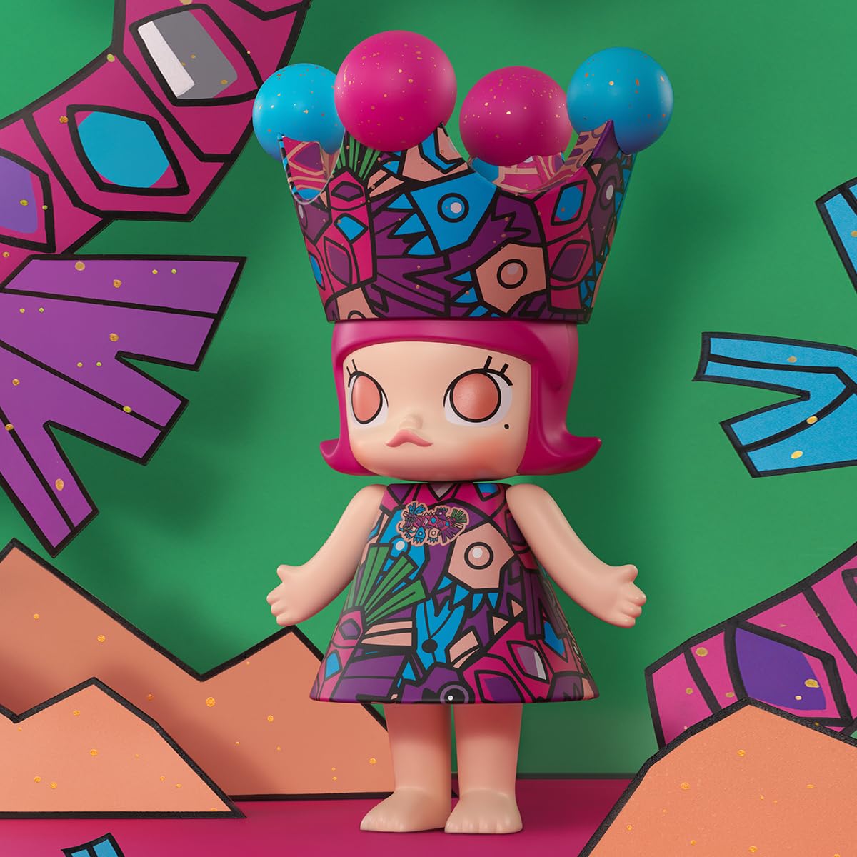 Amazon.co.jp: POP MART MEGA ROYAL MOLLY 1000% HAN MEILIN ポップ