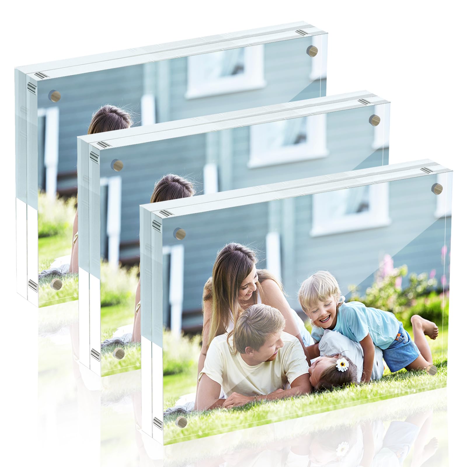 60×80cm Porcelain Acrylic Frame – Nepal White Wooden frame 60x80cm