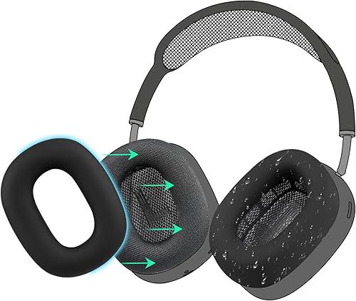 SOULWIT Funda de silicona a prueba de sudor para AirPods Max, ajuste cómodo para ejercicio en el gimnasio, fácil de limpiar, sin pérdida de calidad