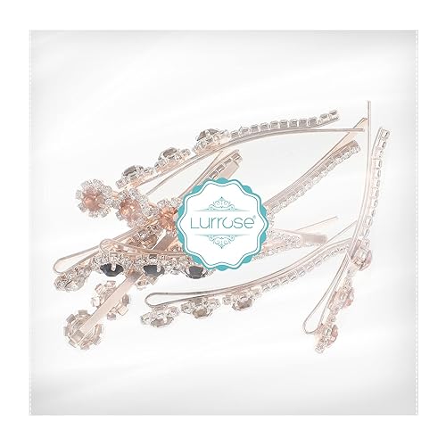 Miniatura 7 de 8 pinzas para el cabello vintage con diamantes de imitación y perlas, pasadores para el cabello, accesorios para mujeres