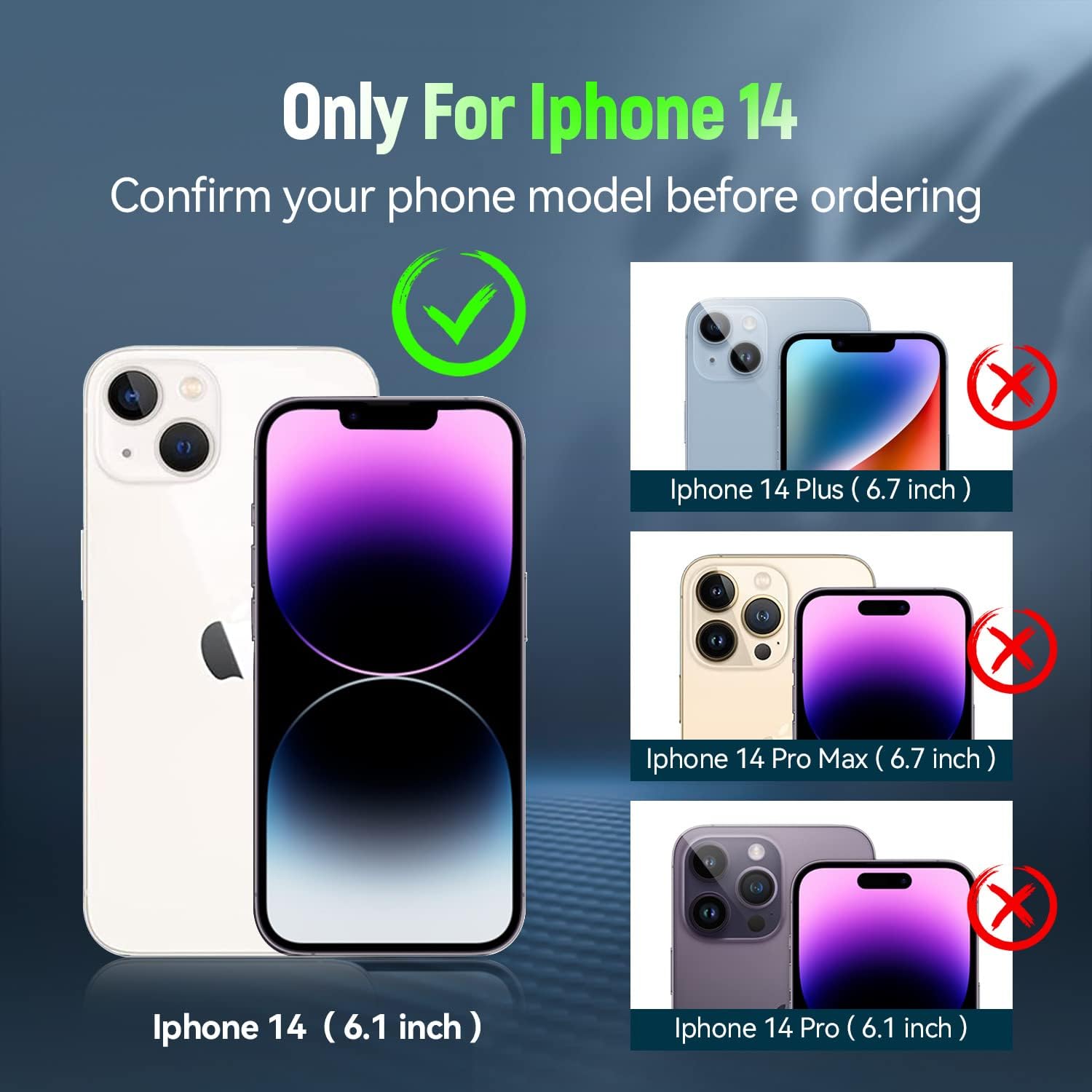 ADDIT i Phone 14 Case, for iPhone 14 Case,with Kickstand Ring,Adjustable Stand,Military Grade,Heavy Duty Protection,Shockproof,Anti-Fingerprint,Support Magnet Car Mount,Purple - Image 2