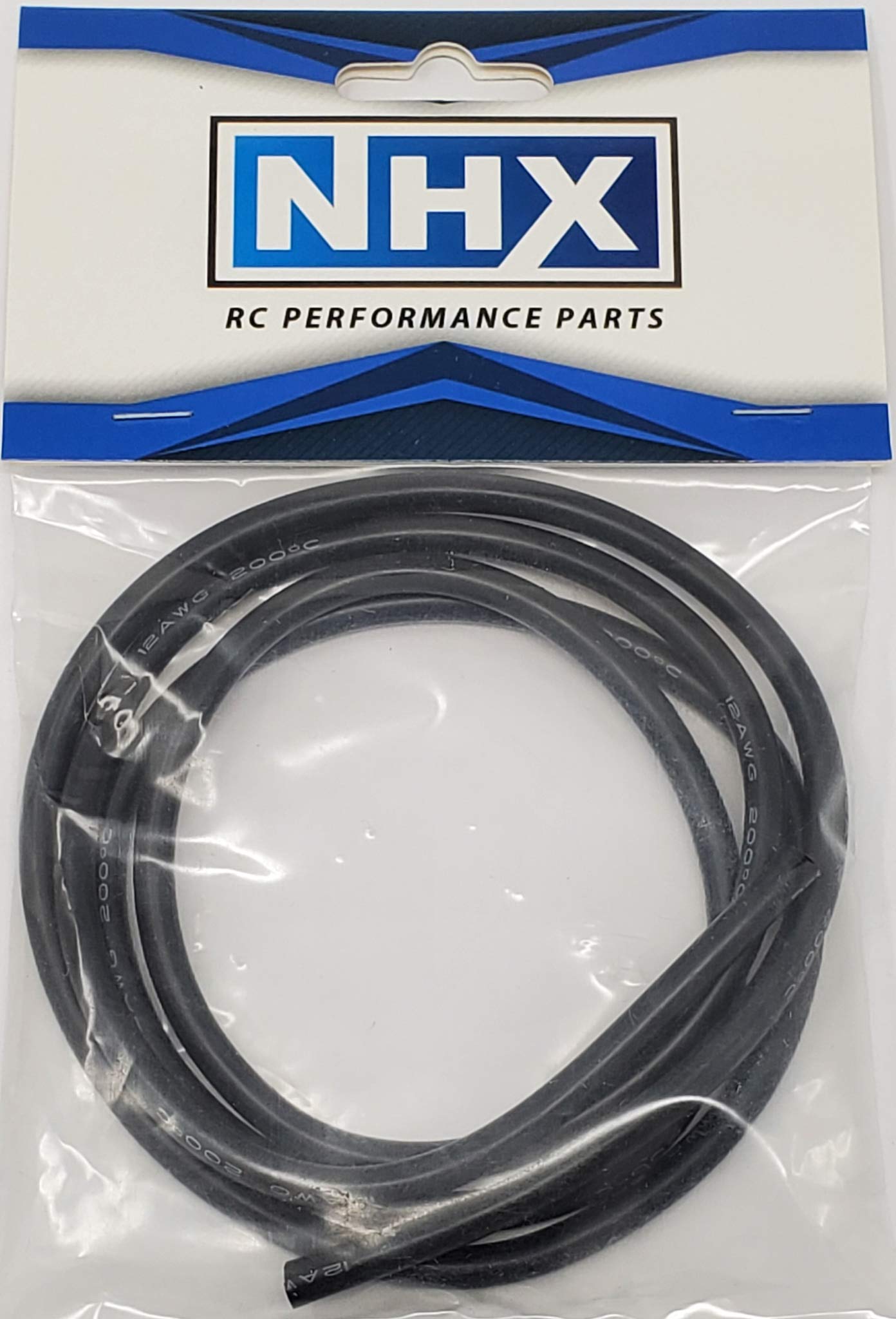 NHX RC Pro Silicone Wire 12 AWG Gauge 3 FT Black