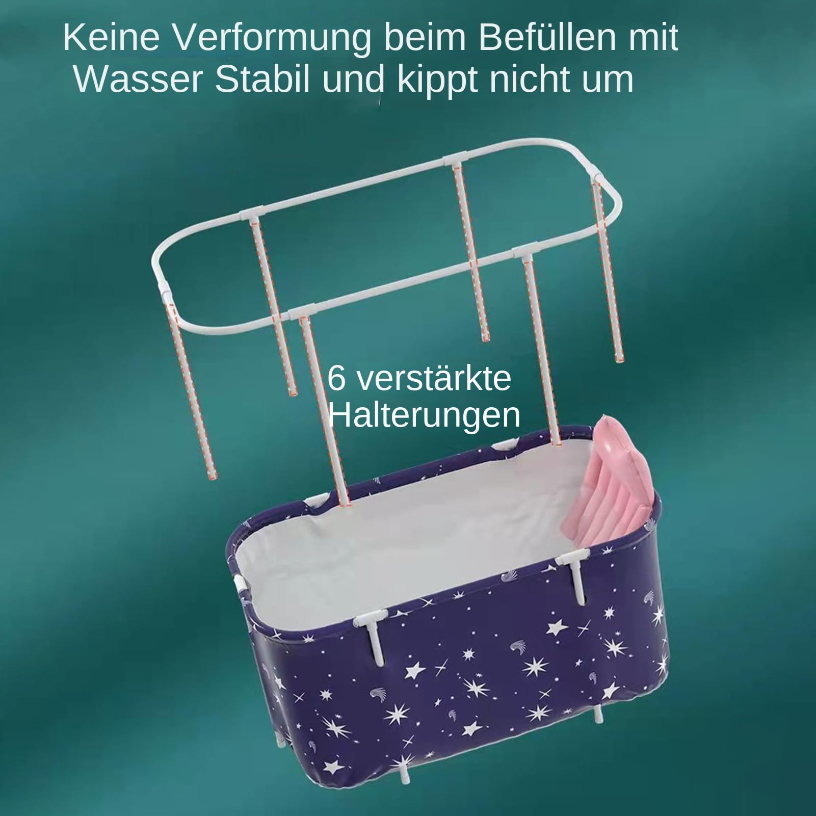 Klappbare Badewanne - Tragbare Wanne für Dusche | Rechteckige Duschtasse Badeeimer für Täglichen Gebrauch Reise Haushalt Kinder Badezimmer Outdoor Erwachsene Camping