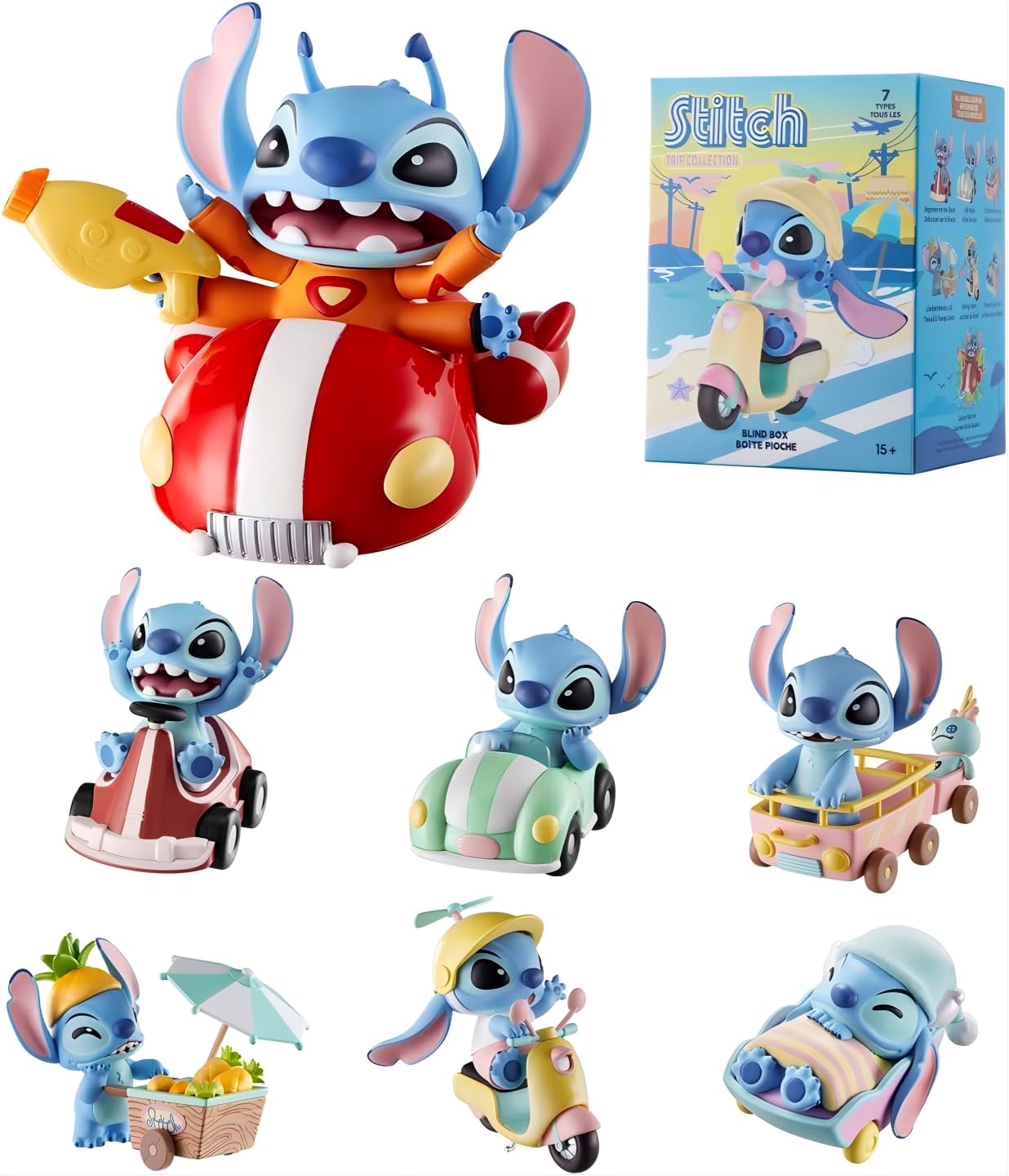 Amazon.com: MINISO Disney Lilo & Stitch Travel Series Blind Box