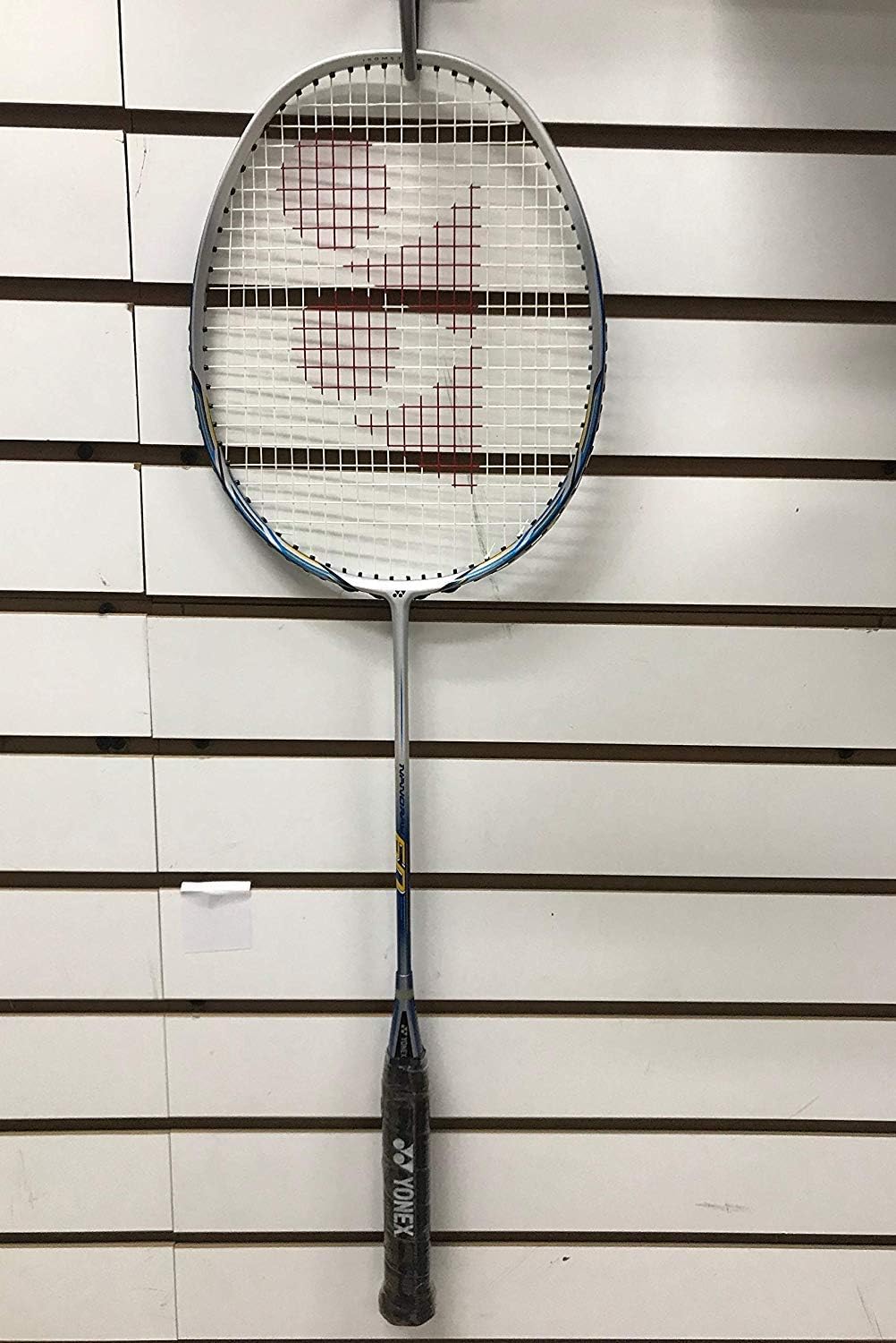 Yonex Nanoray 60 Pre Strung Badminton Racquet, 4U3 (White/Ocean Blue)