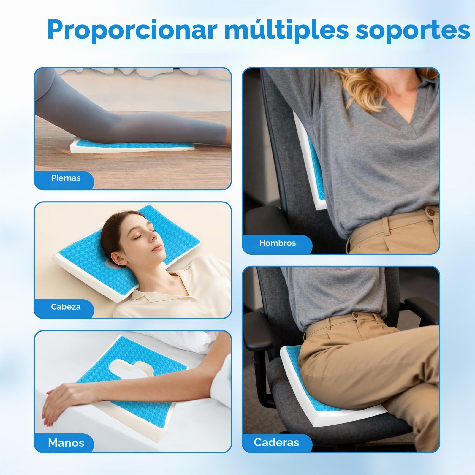 Cojines Antiescaras, Prevención Y Tratamiento de Úlceras por Presión En Coxis-Silla de Rueda, Cojín Antidecúbito para Ancianos Postrados, Apertura En Forma de T