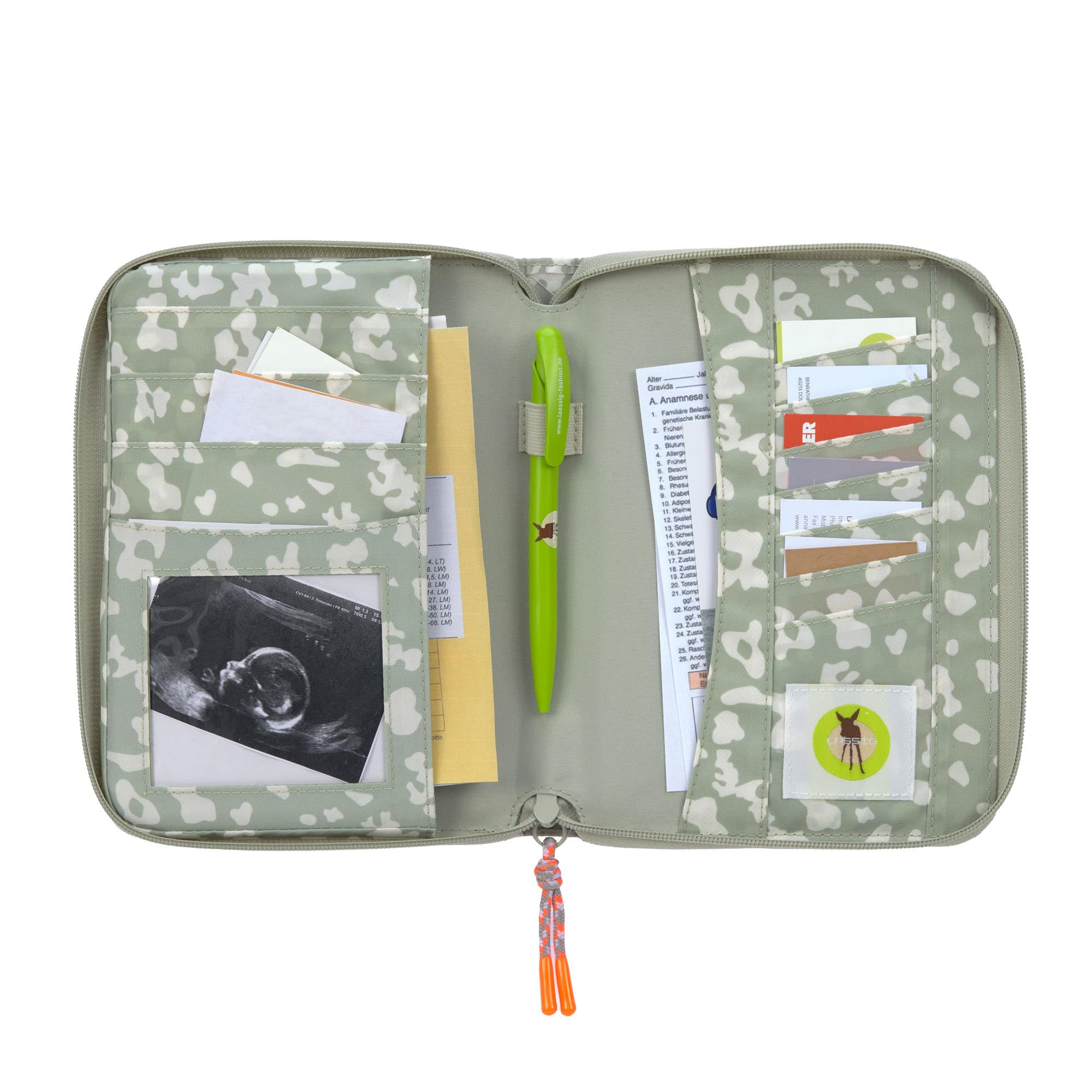 LÄSSIG Pochette Carnet de Santé/Document Pouch