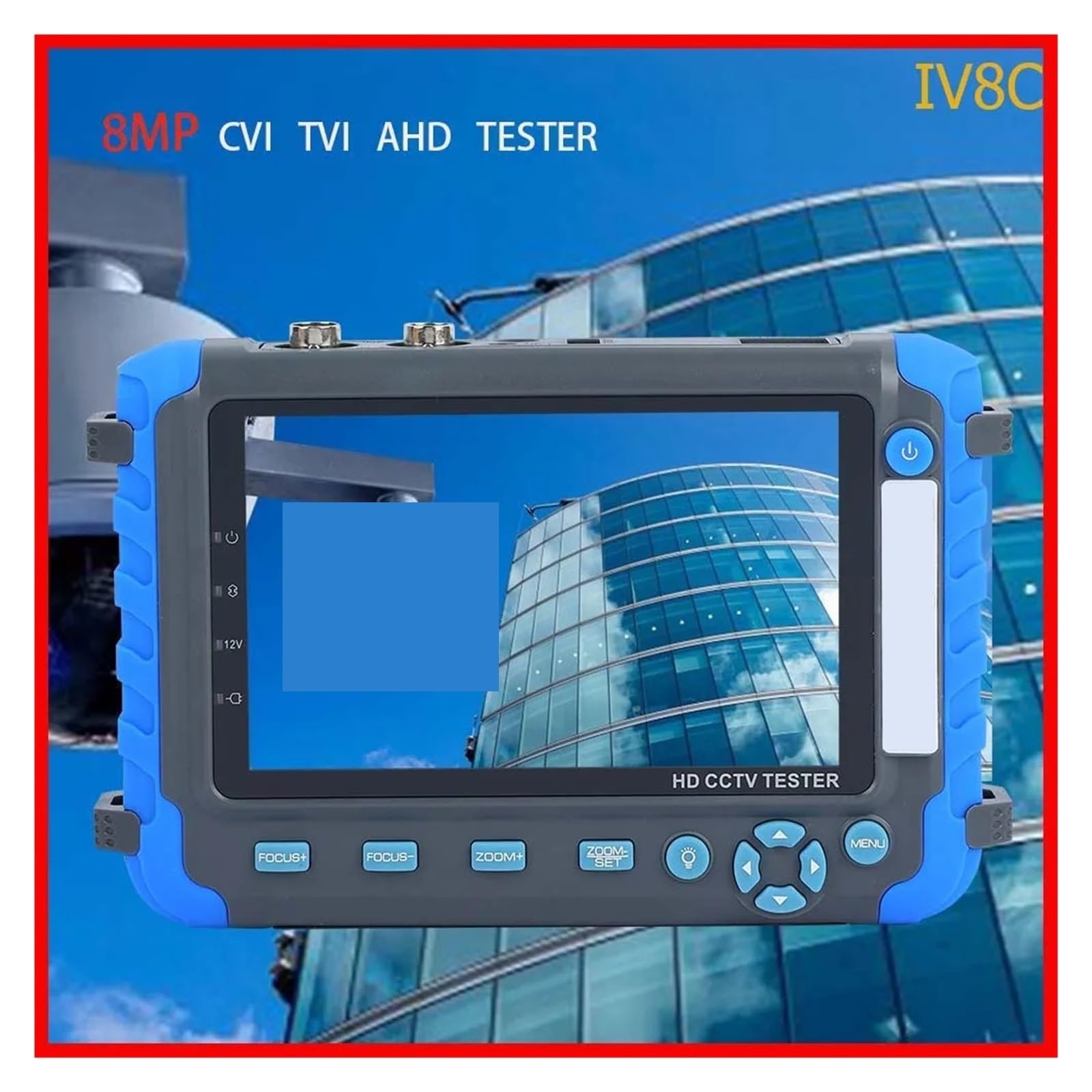 Monitor testowy CCTV, Tester Telewizji Przemysłowej 8MP 4K Tester Kamery Bezpieczeństwa 5 Cal Monitor TFT LCD Dla 4 W 1 TVI AHD CVI Analogowy Tester Kamery Bezpieczeństwa Wideo