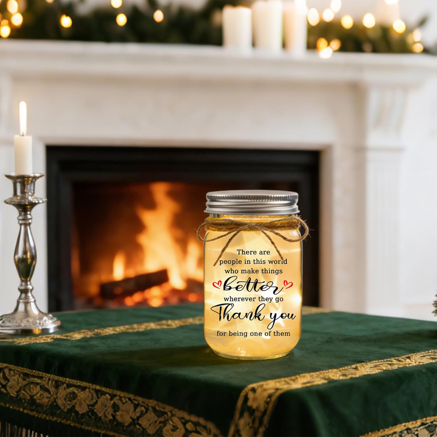 Thank You Gifts for Women Mason Jar Night Light - Inspirational Birthday Gifts for ... - Image 5