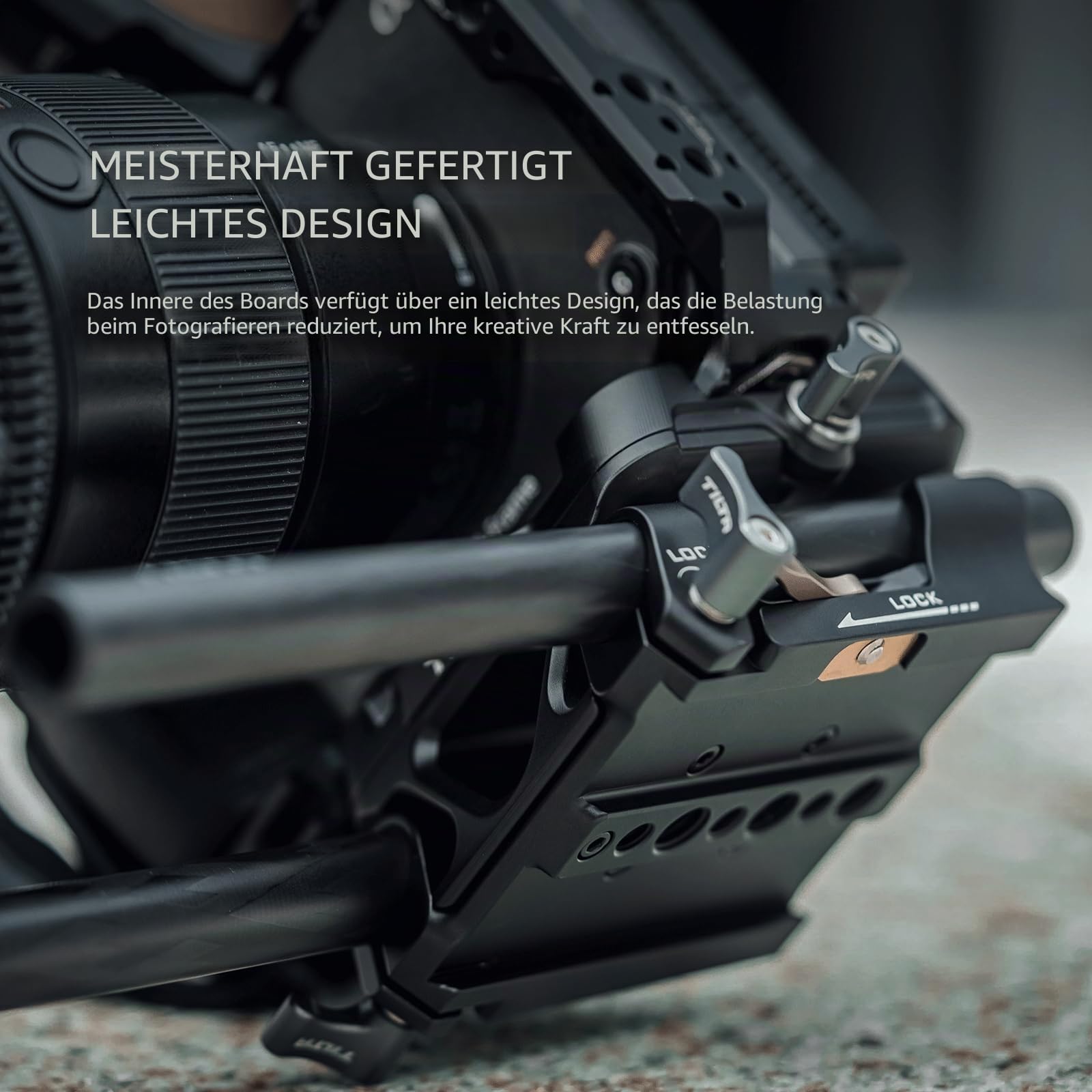 Tilta 15mm LWS Arca Manfrotto Doppelgrundplatten Kit, 2-in-1-Design | mit 15mm LWS Arca Manfrotto Doppelgrundplatte, Doppelter Schnellwechselplatte, Snap-In-Design, Aluminiumlegierung
