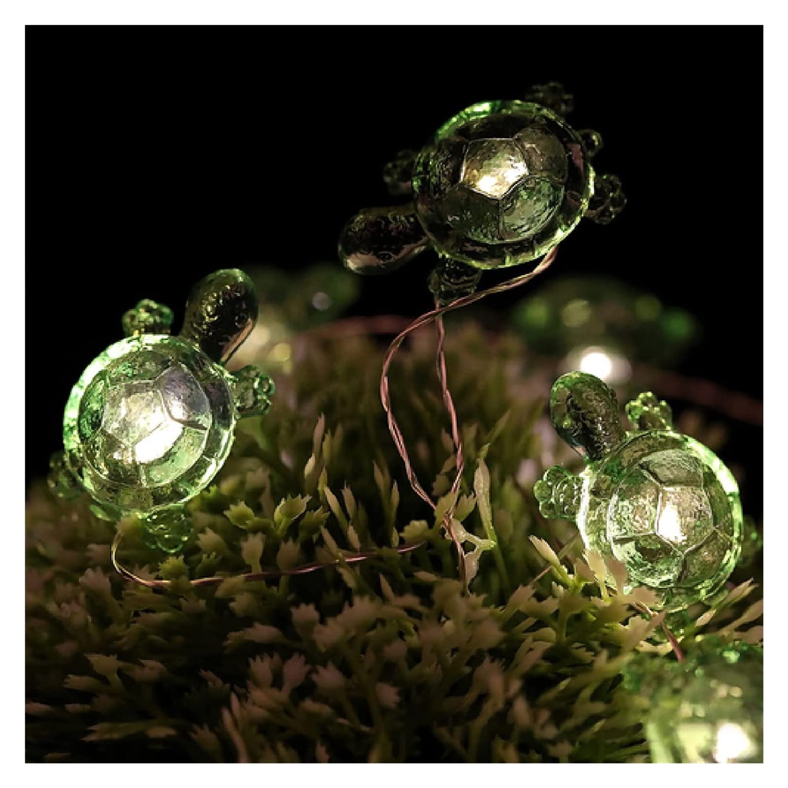 Dekorative Lichterkette mit Schildkrötenmotiv und Fernbedienung, nautischem Thema for Hochzeit, Schlafzimmer, Party, Geburtstag(M(13.1ft))