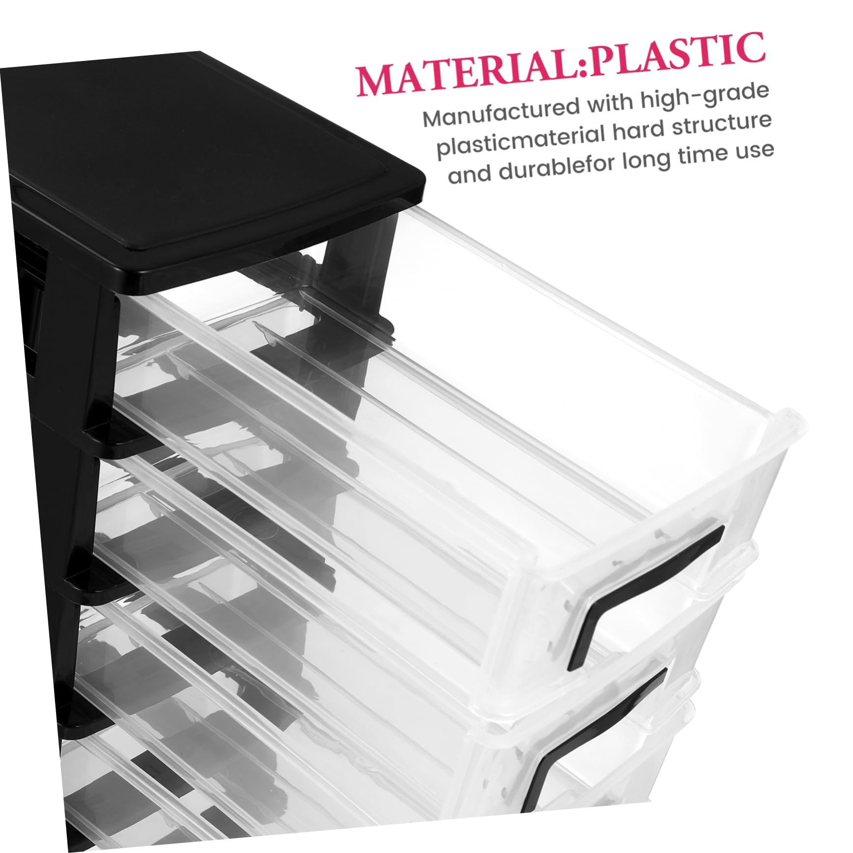 ULTECHNOVO Organizzatore da Scrivania Pratico per Trucco e Piccoli Oggetti Cassetti in Plastica Trasparente, Grande Capacità per Armadi e Uffici