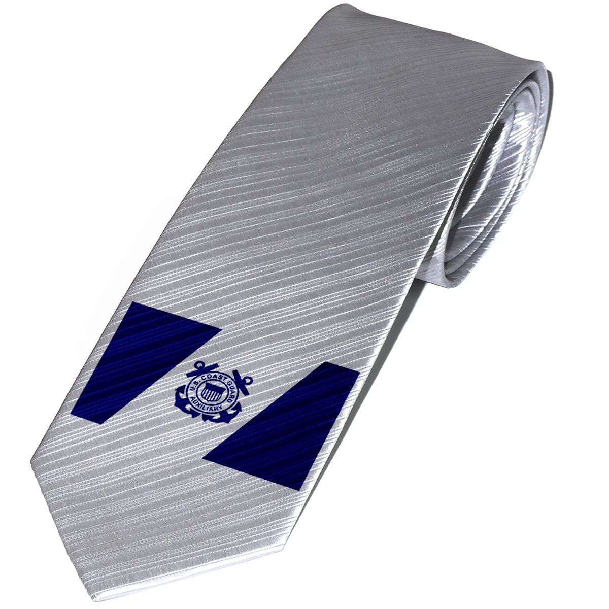 ExpressItBest Necktie/Tie with U.S. Coast Guard, Auxiliary Flag