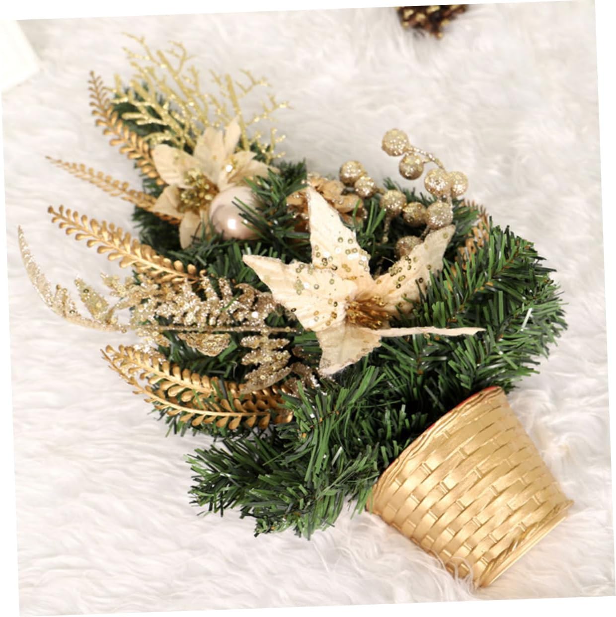 Christmas Tree Base Stand Mini Xmas Tree Rack Stable Platform Home Decor Accessory