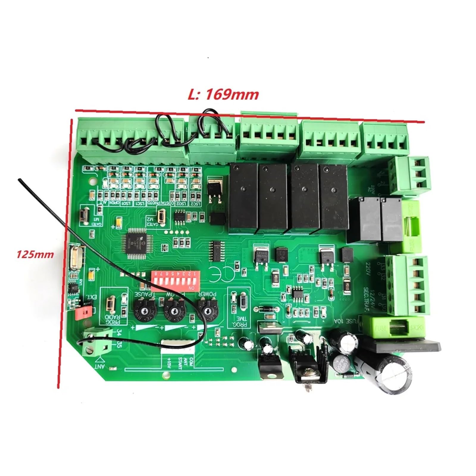 Scheda Madre del Circuito di Controllo del Motore dell'apricancello a Battente Solo for Uso Motore a 24 V CC(1 Remote Control Kit)