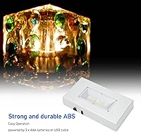 Vista 4 de Base de soporte de luz LED Base de exhibición de cristal Base rectangular de exhibición de luz para estatuas de arte de cristal 3D