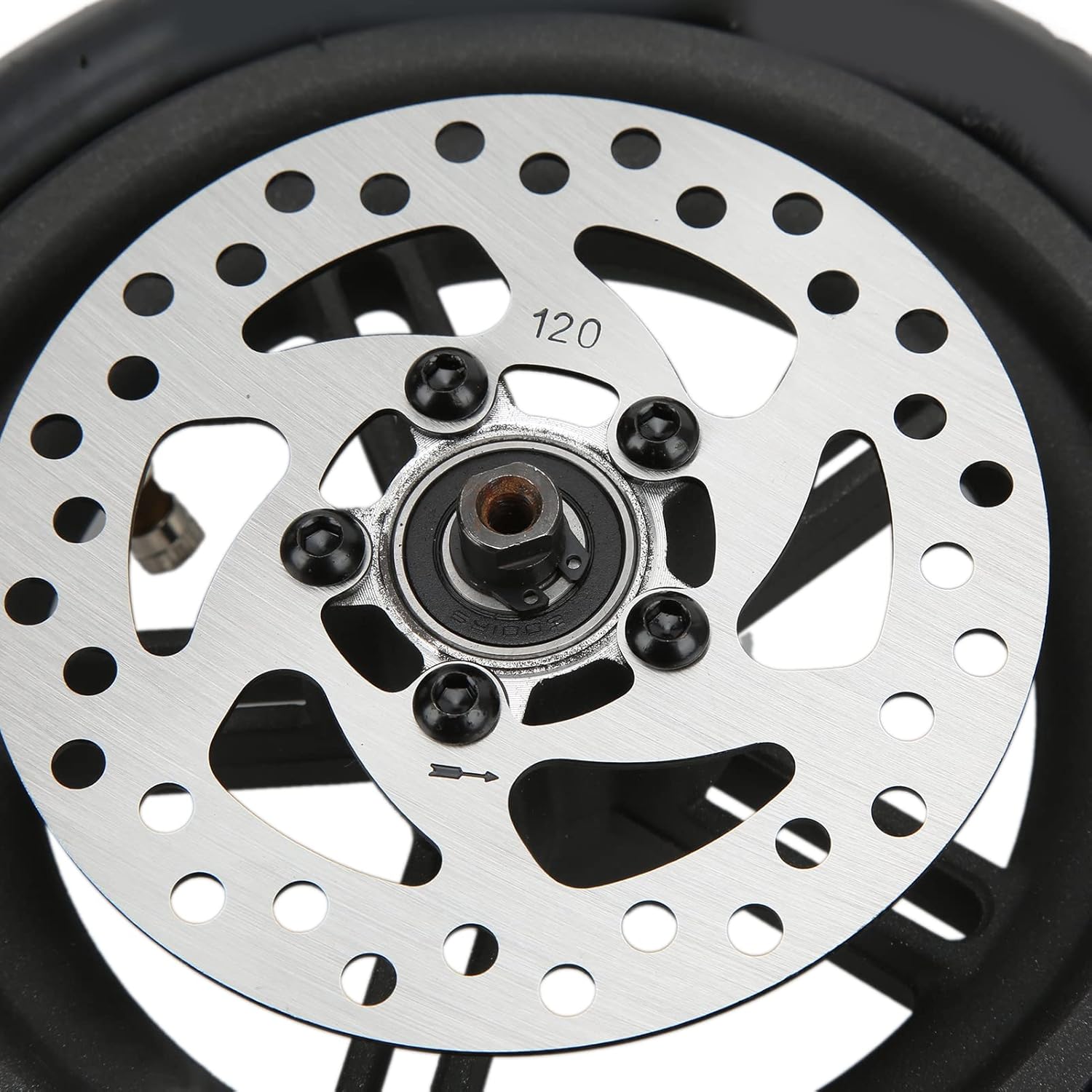 Scooter Pneumatic Tire Rear Wheel, 8.5 Inch Pneumatic Tire Rear Wheel 120mm Brake Disk for M365 PRO PRO2