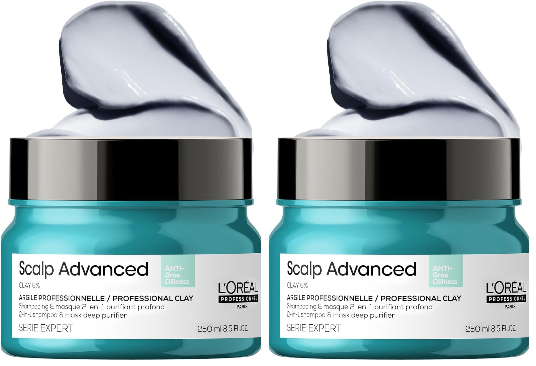 l'oréal professionnel paris L’Oréal Professionnel Scalp Advanced Anti-Oiliness 2-In-1 Deep Purifier Clay 250gms| For Very Oily Scalps | Purifies the Scalp Deeply with 3% AHA & 6% Clay | For Men & Women (Pack of 2)-picture-25