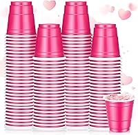 Vista 21 de Roshtia Paquete de 100 vasos de plástico de 2 onzas, mini vasos de chupito desechables de 2 onzas para fiesta de Pascua, boda, servicio de sabor