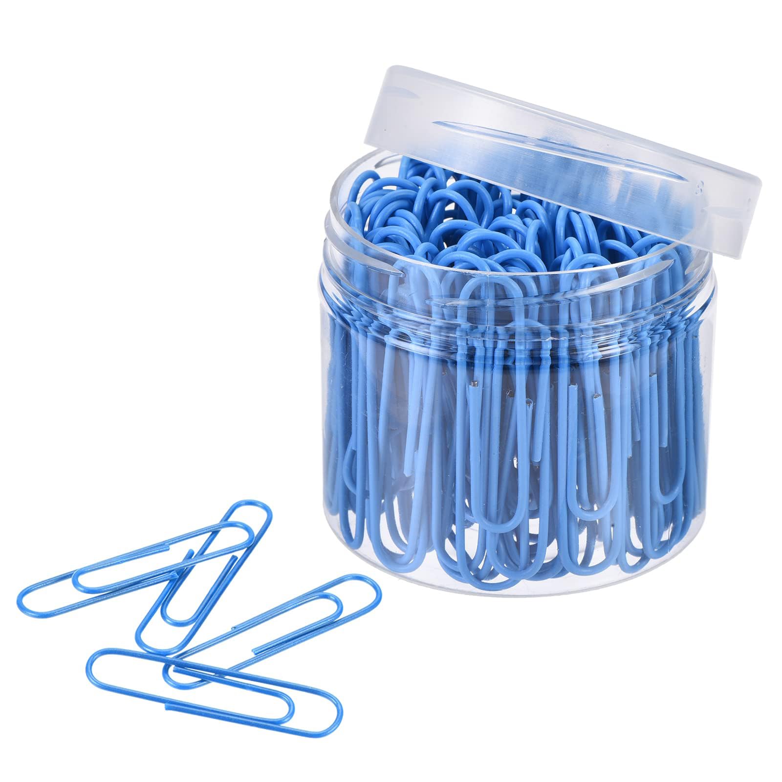ROWORKX Paper Clips 11mm, 100Pcs Small Clips Bookmarks Blue
