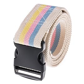 COW&COW Gait Belt 60inch - Transfer and Walking Assistance with Quick Release Buckle for Caregiver Nurse Therapist 2 inches(Pastel stripee)