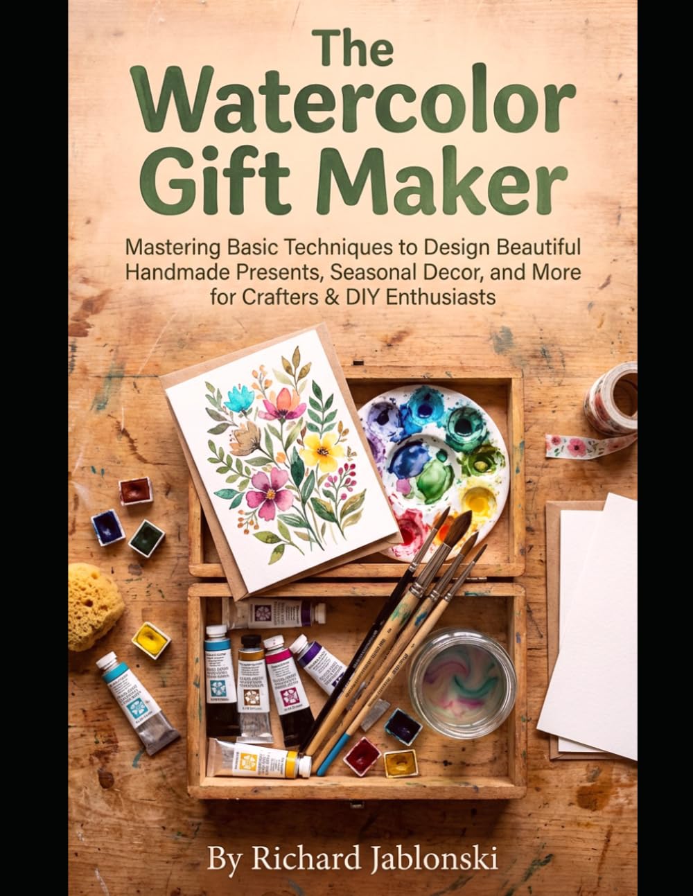 The Watercolor Gift Maker: Mastering Basic Techniques to Design Beautiful Handmade Presents, Seasonal Decor, and More for Crafters & DIY Enthusiasts (Crafts & Hobbies)