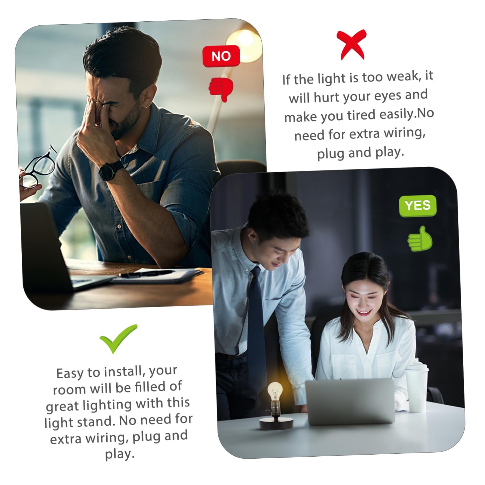 SOLUSTRE 1pc Old Fashioned Table Lamp Holder with US Plug Light Socket for Bedside Dining and Vintage Decor Easy to Install Create Warm Atmosphere