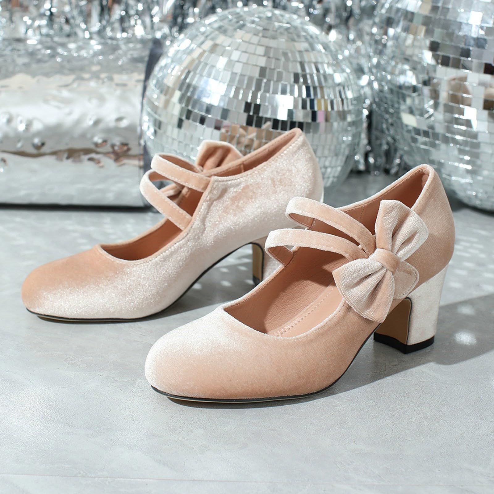 Dirndl Schuhe Zum Damen Elegant Und Bequem Weiße Mit Absatz Trachtenschuh Pumps Blockabsatz Für Hohe Peeptoes Flacher Riemchen Damen-Tanzschuhe Oktoberfest Outfit Schicke Kleid Stöckelschuhe 42