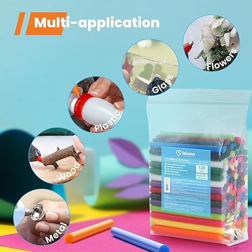 Miniatura 6 de GoGonova - 120 mini barras de pegamento transparentes, 0.27 pulgadas de diámetro y 4 pulgadas de largo, compatibles con la mayoría de mini pistolas