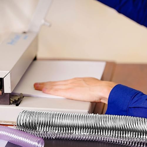 Miniatura 6 de Zonon 6 piezas de alambre de encuadernación de doble bucle, alambre de encuadernación de doble bucle de 1 pulgada de diámetro, 23 agujeros para