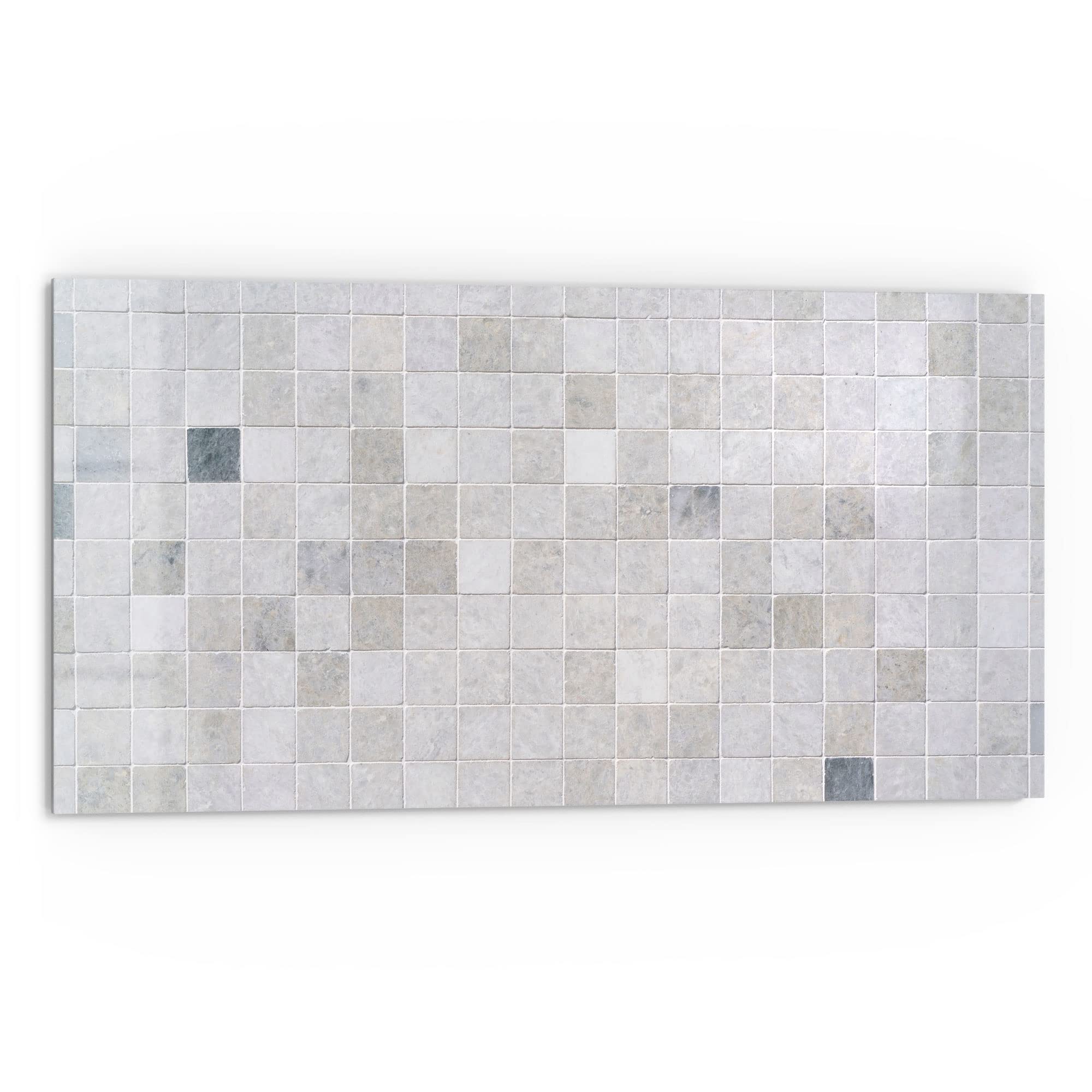 DEQORI Keukenachterwand van glas, motief paprika's in water, 80 x 60 cm, badkamer- of fornuisachterwand, spatbescherming voor keuken en badkamer, moderne decoratie voor tegelspiegels