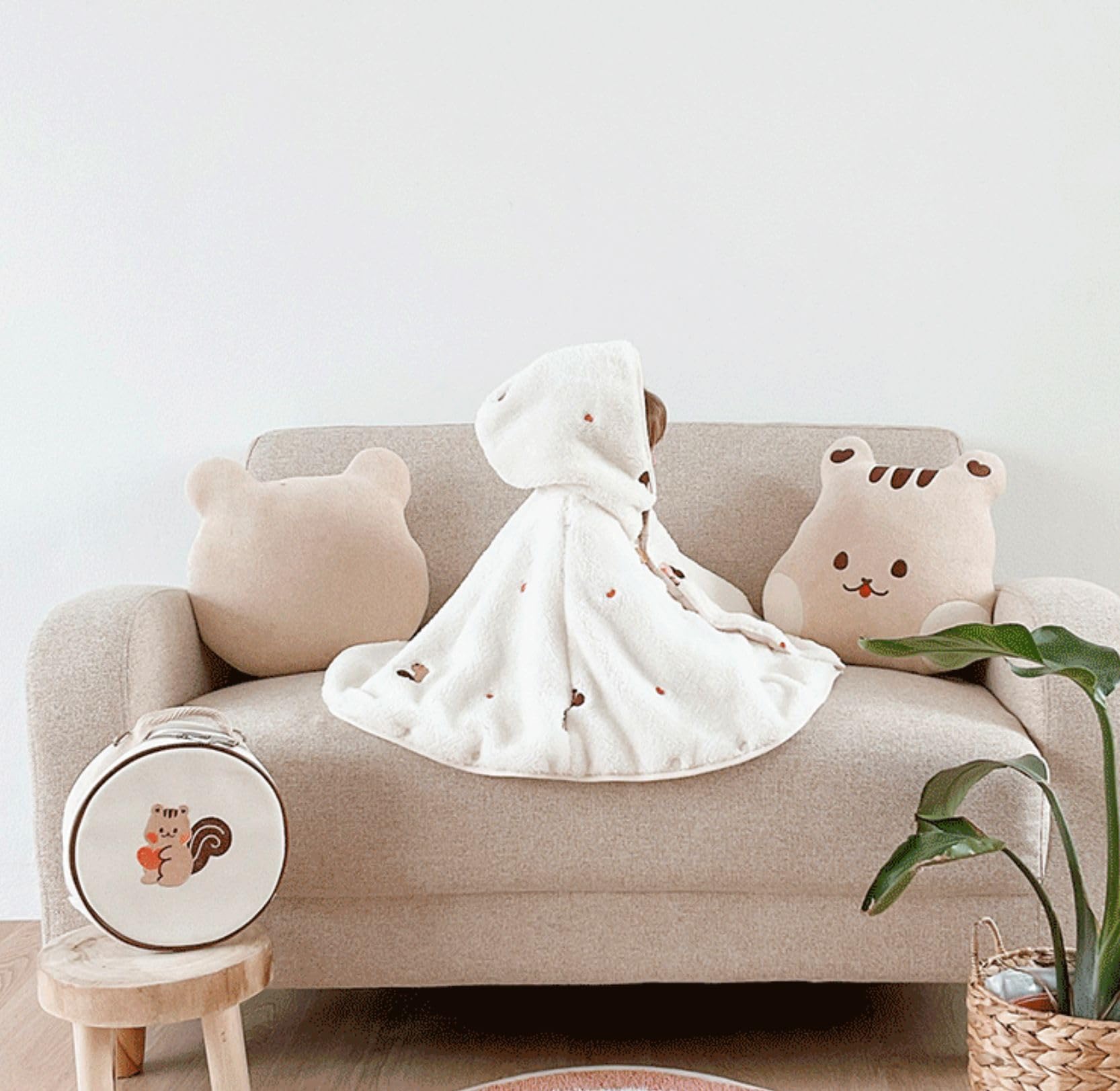 SWZEC Petit Vadrouilleur Manteau Cape Polaire Porte-Bébé