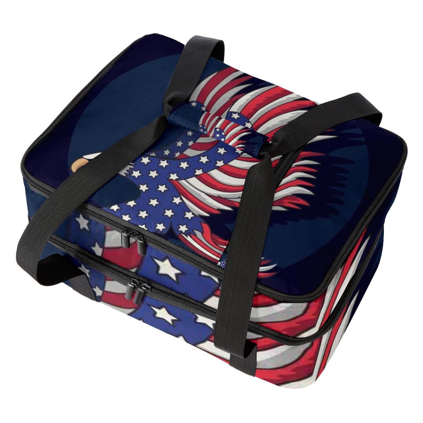 Amazon | 保冷バッグ、ランチバッグ二層クーラーバッグ、イーグルス