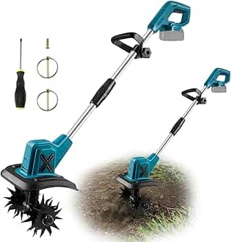 Amazon | 耕運機 充電式 電動耕運機 家庭用 【マキタ 互換品】 耕幅