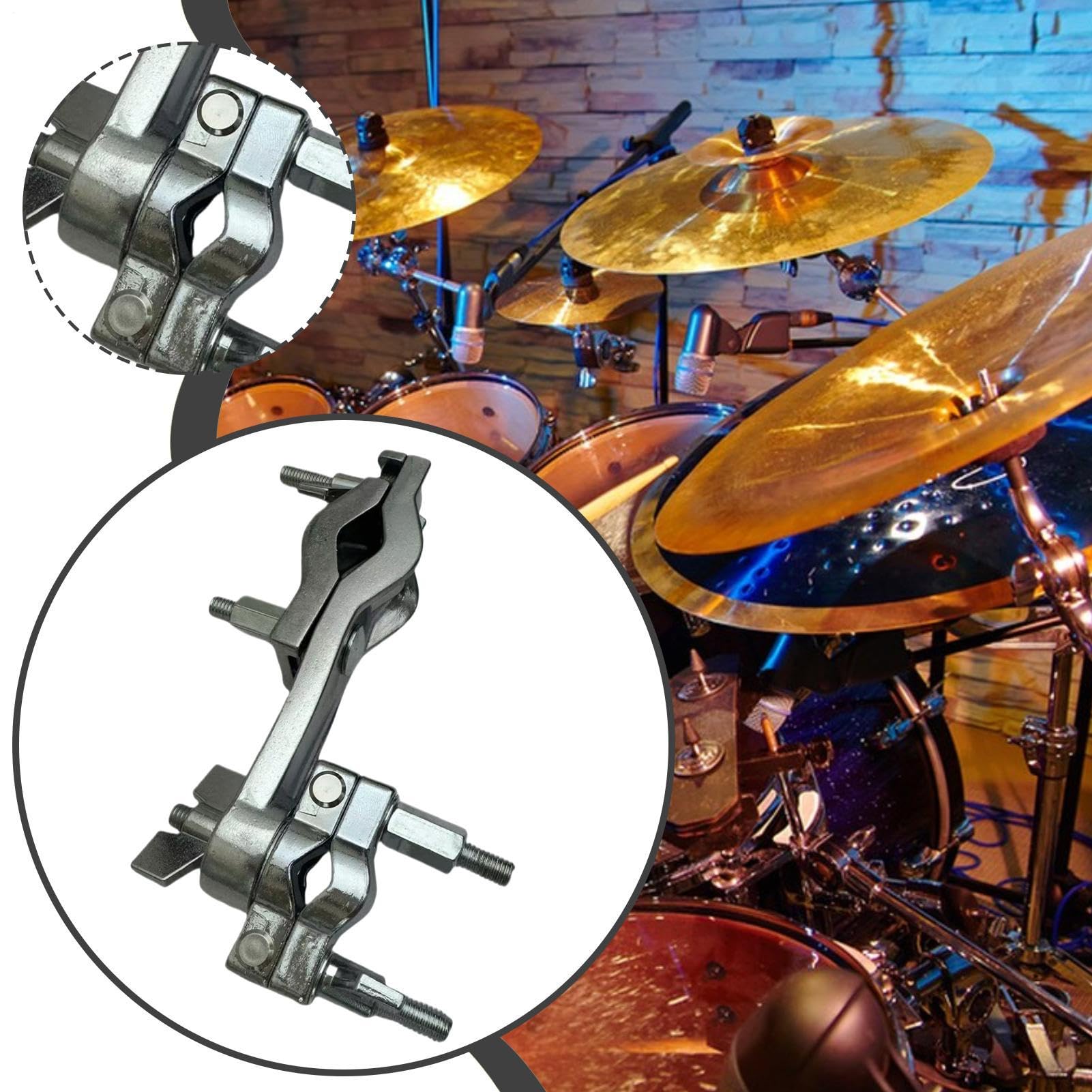 Supporto a Morsetto per Percussioni Morsetto metallico regolabile