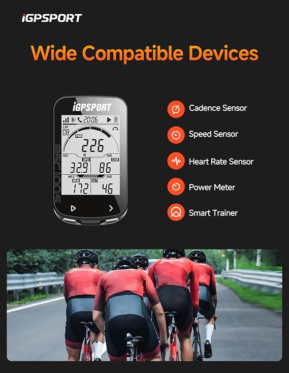 iGPSPORT BSC100S Bike Computer with Speed Cadence Sensor Set