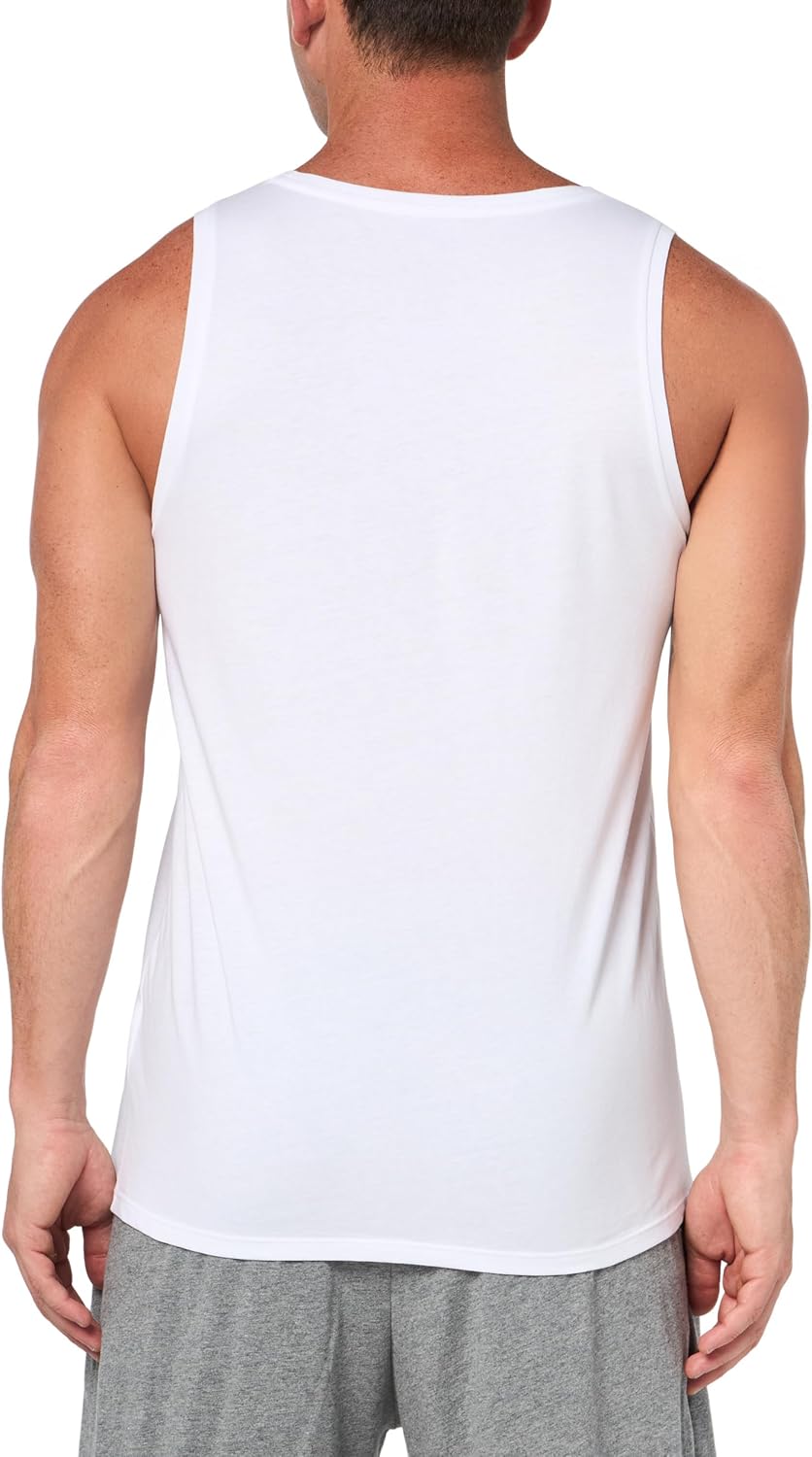 Lacoste Mens 100% Cotton Slim Fit Tank Top 3-Pack - Image 3