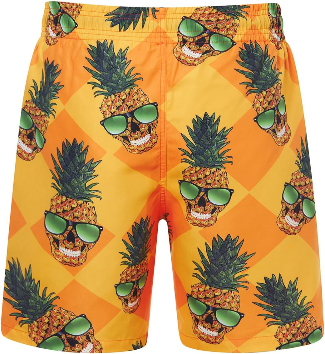 uideazone Men Swim Trunks Drawstring Elastic Waist Quick Dry Beach Shorts with Mesh Lining Swimwear Bathing Suits - Image 4