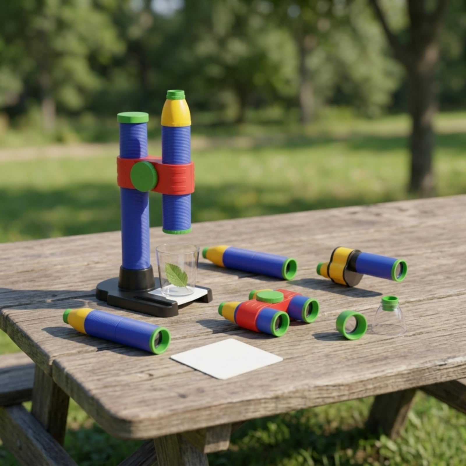 Optik-Bausatz Modular Wissenschaftsbausatz Bunt Lernspielzeug für Schüler, Kinder