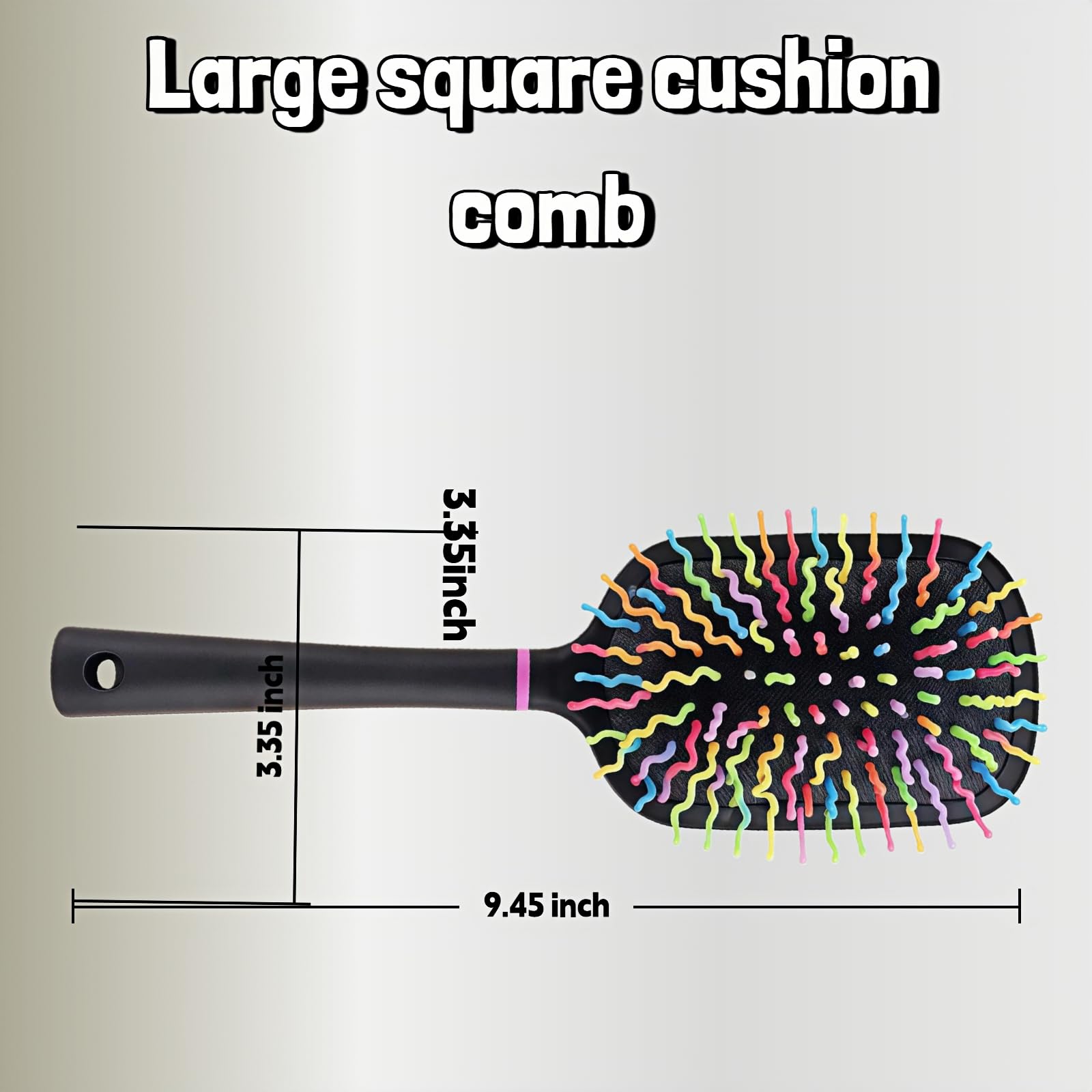 Rainbow Mane & Tail Brush for Horses - Detangler -4