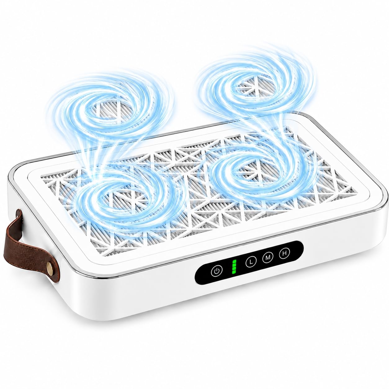 Aspiratore di Polvere per Unghie 72W, Aspiratore Unghie Professionale 9000RPM con Carta da Filtro, Doppia Potenza di aspirazione, Fresa per unghie, 3 Velocità per manicure, salone di unghie