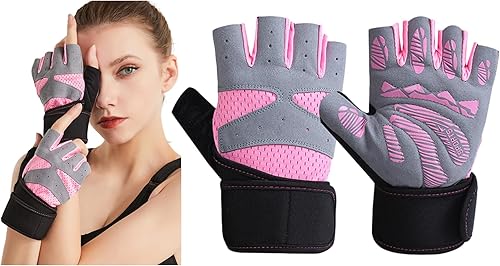 Miniatura 1 de LueWeiLIFE Guantes de entrenamiento para hombres y mujeres, guantes de levantamiento de pesas con excelente agarre, guantes de gimnasio ligeros para