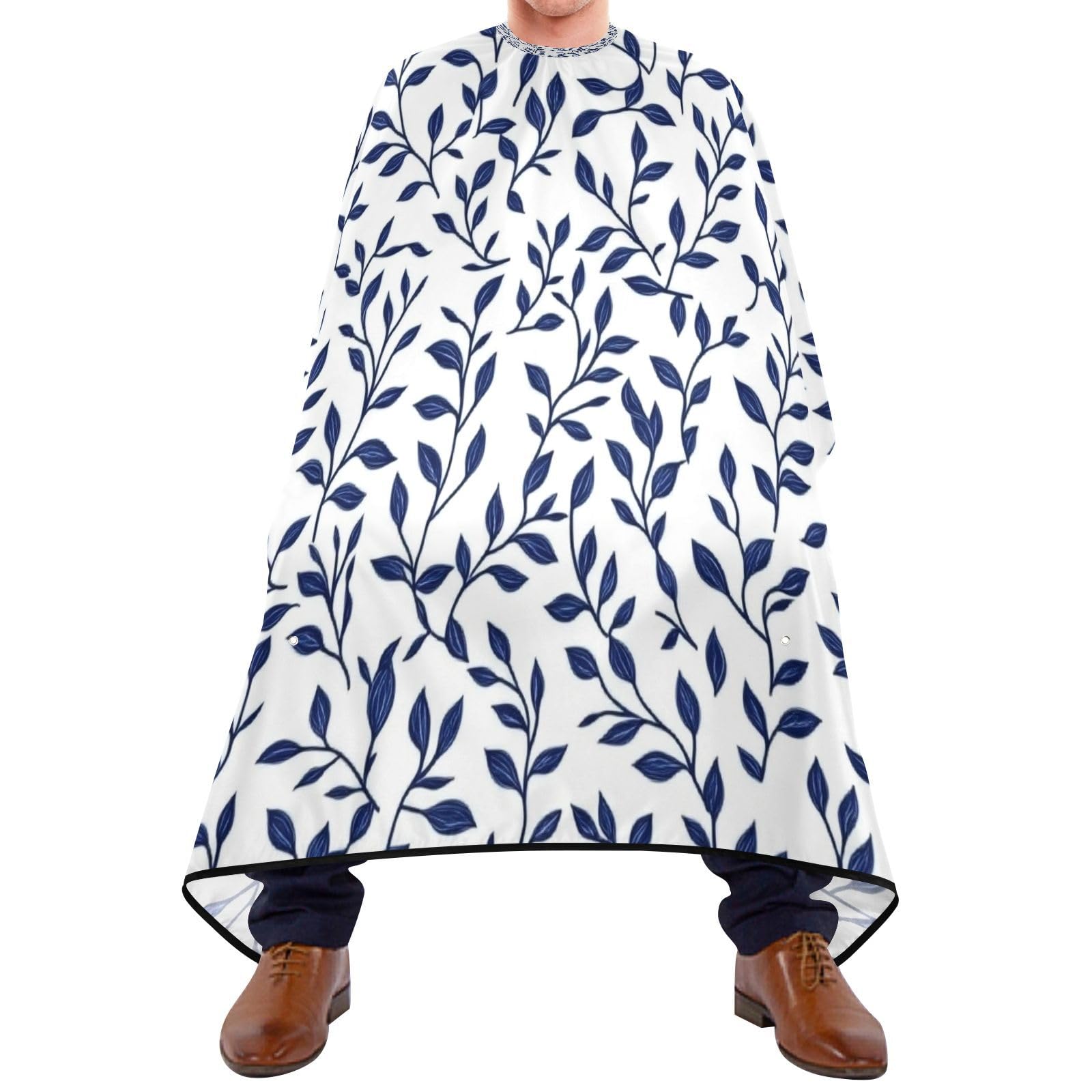 Leaves Barber Cape Waterproof Polyester Hair Cutting Salon Cape Adjustable Neckline Hair Hair Cutting Beard Hairdressing Cape Accessories 55×64 Inch-image-29