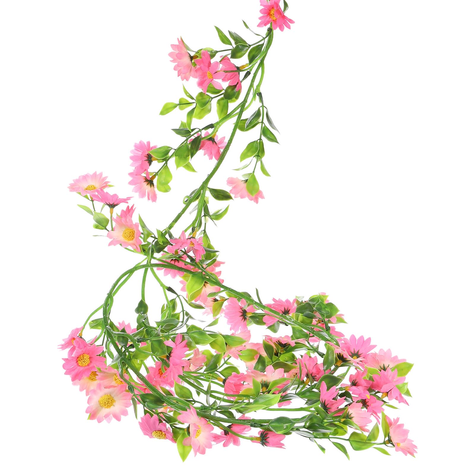 Guirlande de marguerites artificielles en soie rose clair pour decoration maison